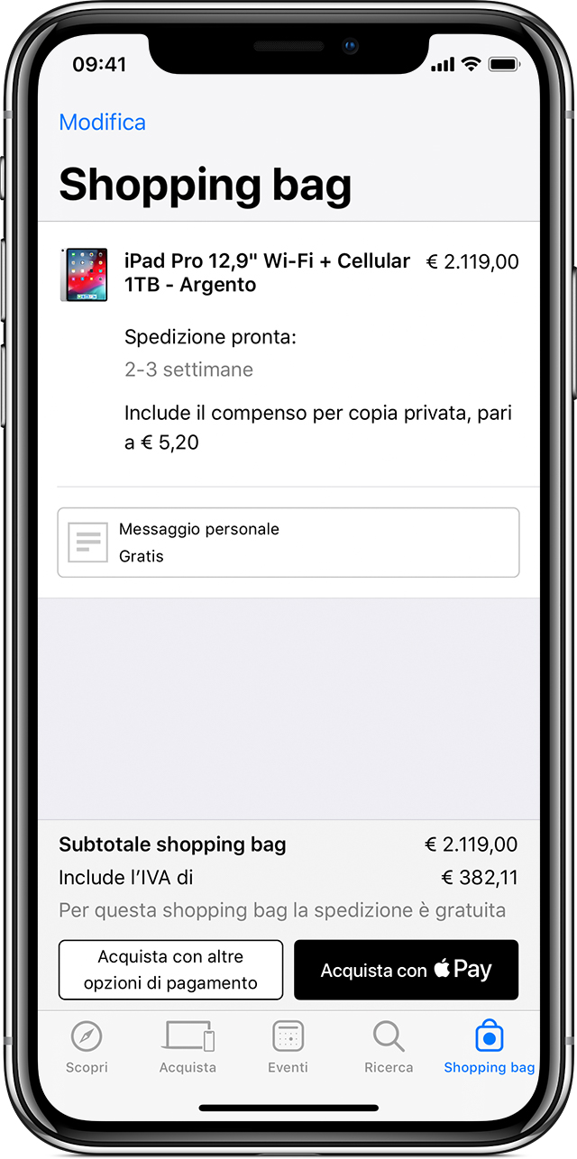 Come usare Apple Pay nelle app