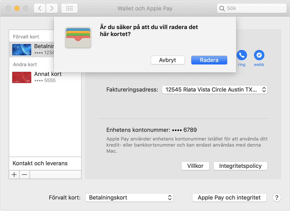 Ta bort kort från Mac-modeller